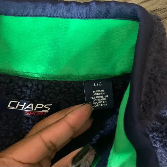 Retro Chaps Sport Active teddy Fleece Vest Blue - Picture 8 of 10